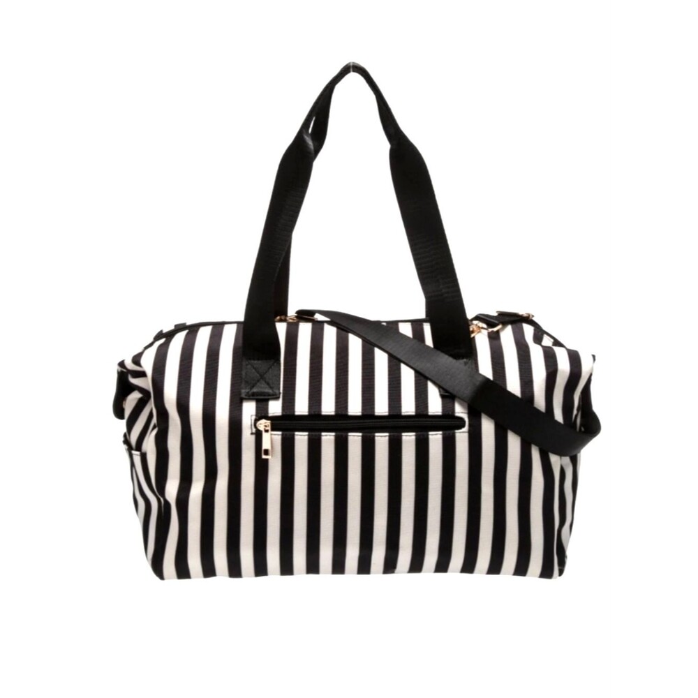 Alice + Olivia Positano Stripe Duffle Weekender Bag